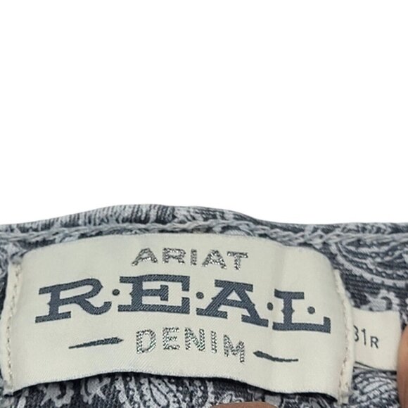 Ariat Jeans Women 31R R.E.A.L. Mid Rise Whipstitch Boot Ocean Western 10014022 - Picture 10 of 13